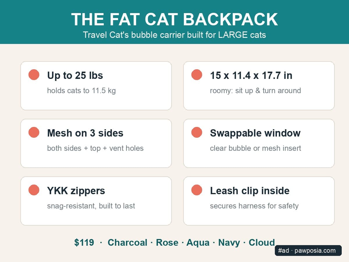 Best Cat Backpack for Large Cats in 2026: The Complete Buyer’s Guide