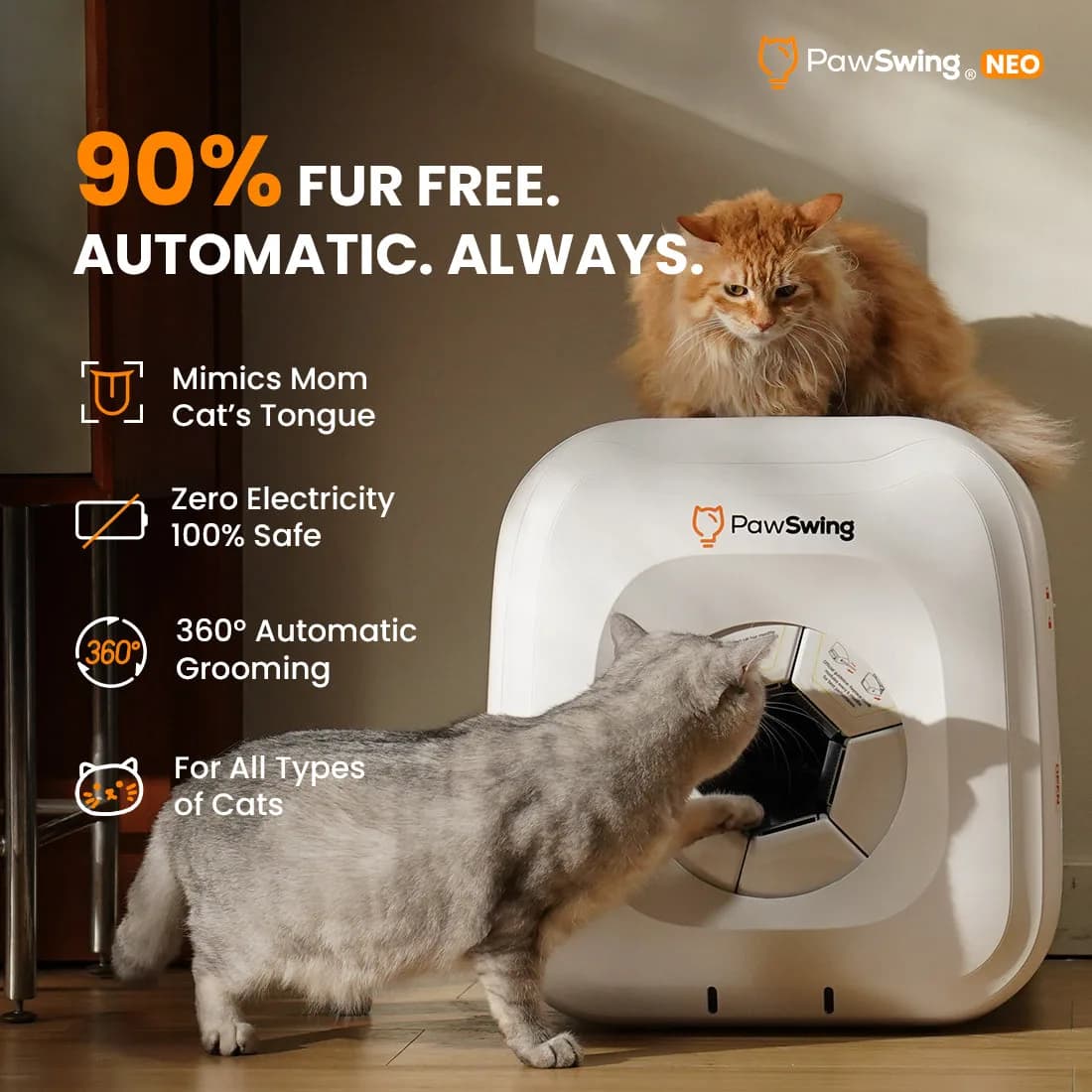PawSwing Review: Does This Automatic Cat Groomer Cut Shedding?