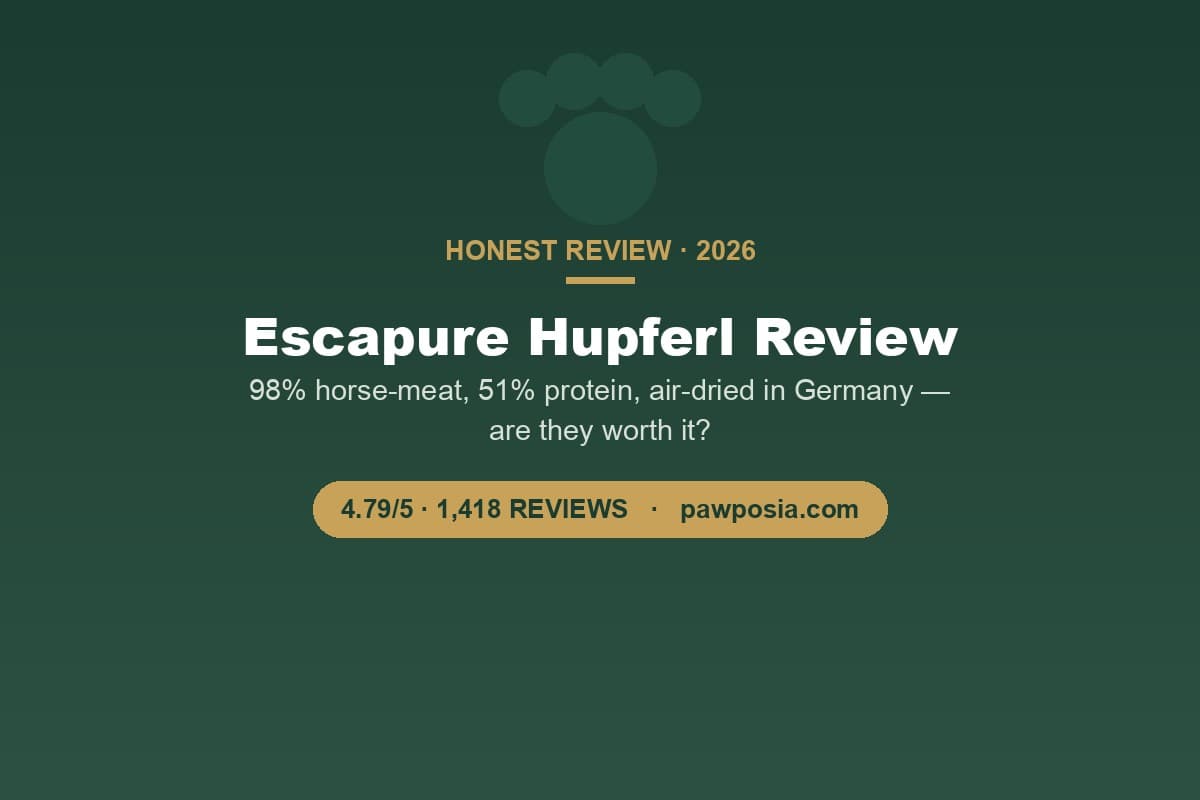 Escapure Hupferl Review 2026: Are These 98% Horse-Meat Treats Worth It?